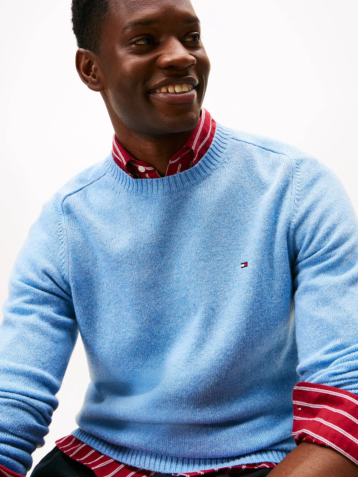 TOMMY HILFIGER | Pullover  | hellblau