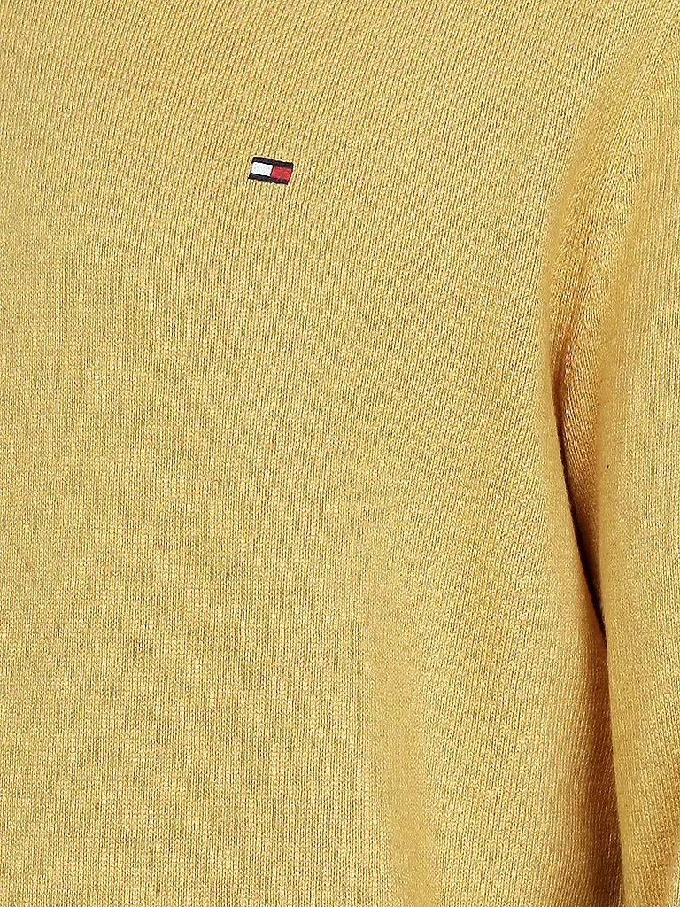 TOMMY HILFIGER | Pullover Regular-Fit "Pima Cotton/Cashmere" | gelb