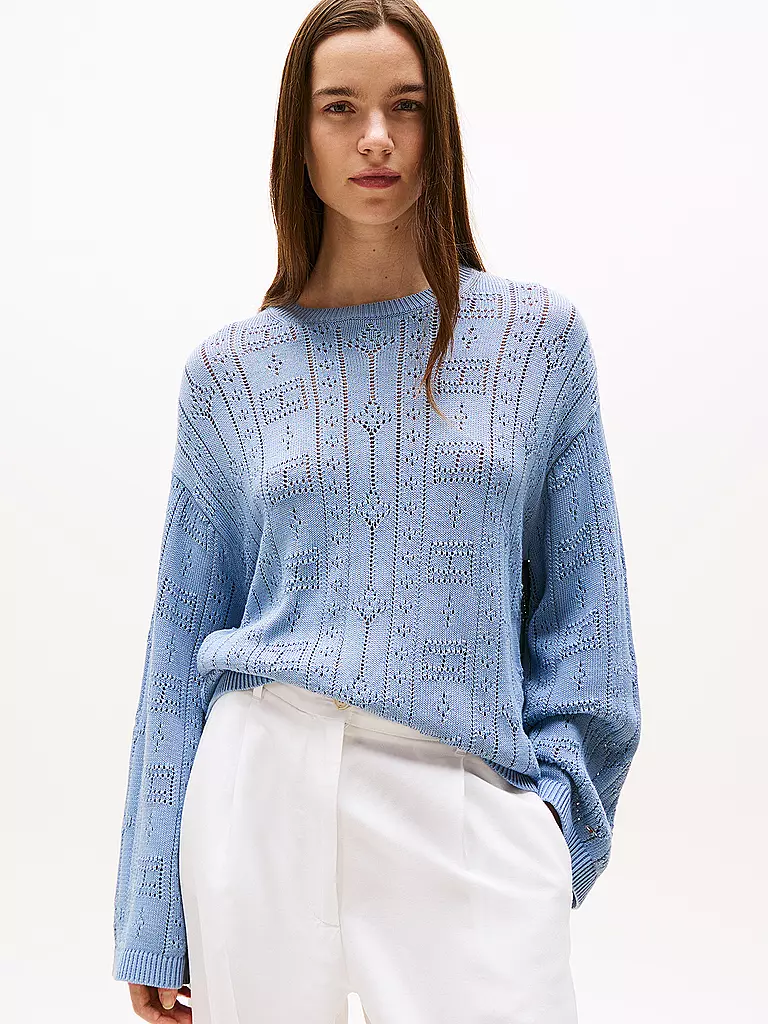 TOMMY HILFIGER | Pullover | blau
