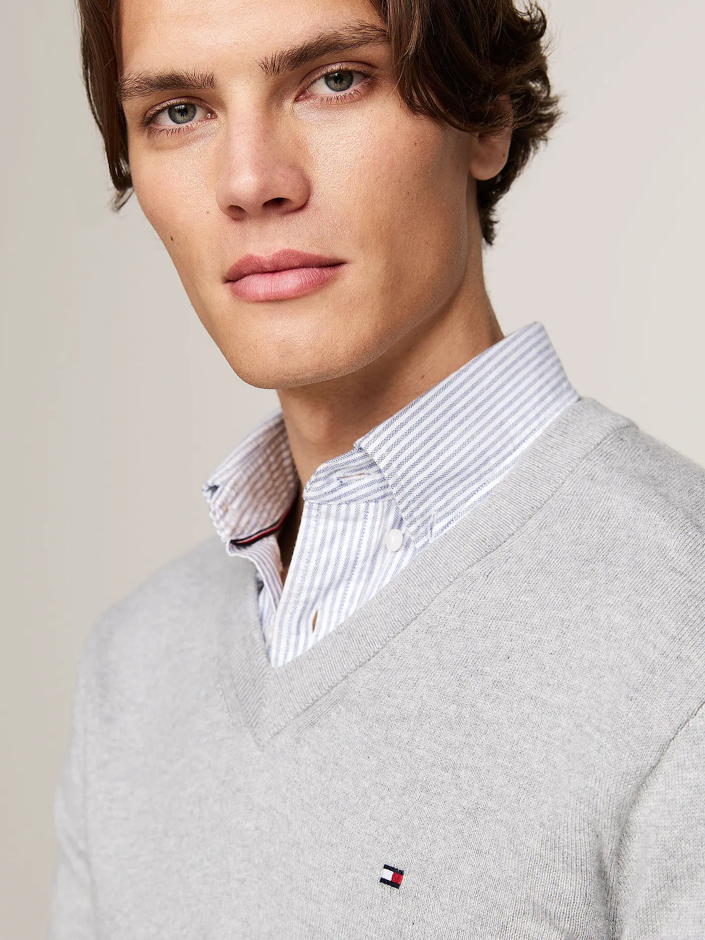 TOMMY HILFIGER | Pullover | hellgrau