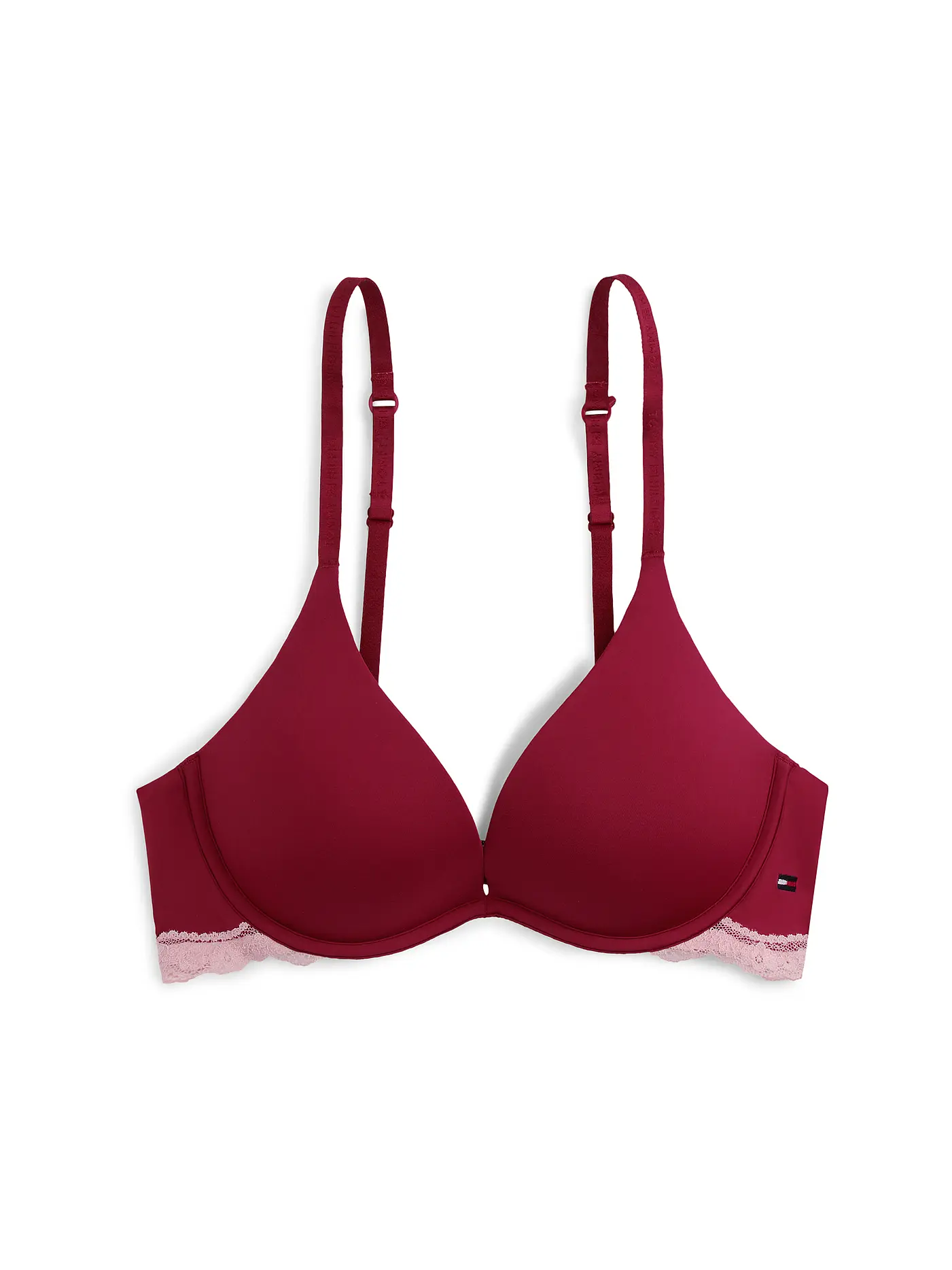 TOMMY HILFIGER | Push Up BH black | rot