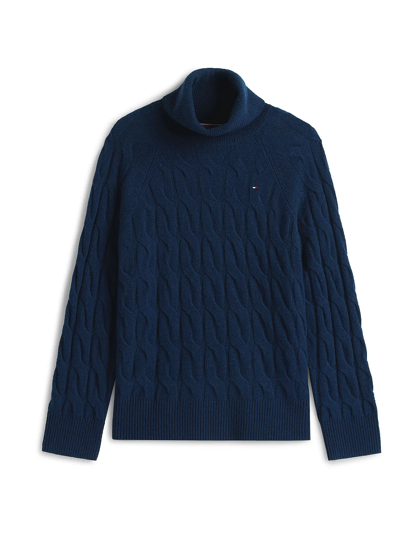TOMMY HILFIGER | Rollkragenpullover  | dunkelblau
