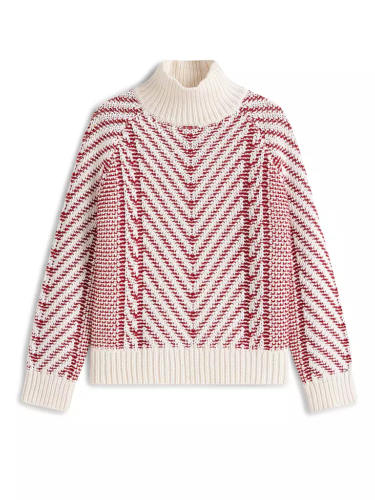 TOMMY HILFIGER | Rollkragenpullover  | rot