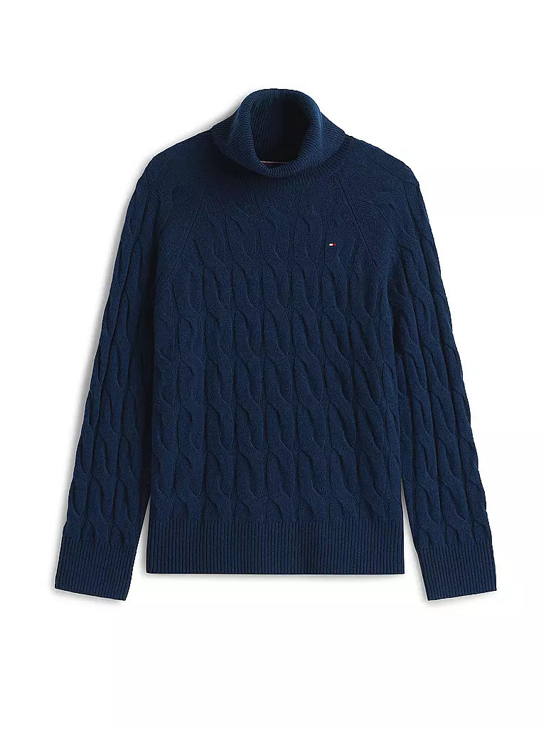 TOMMY HILFIGER | Rollkragenpullover  | dunkelblau