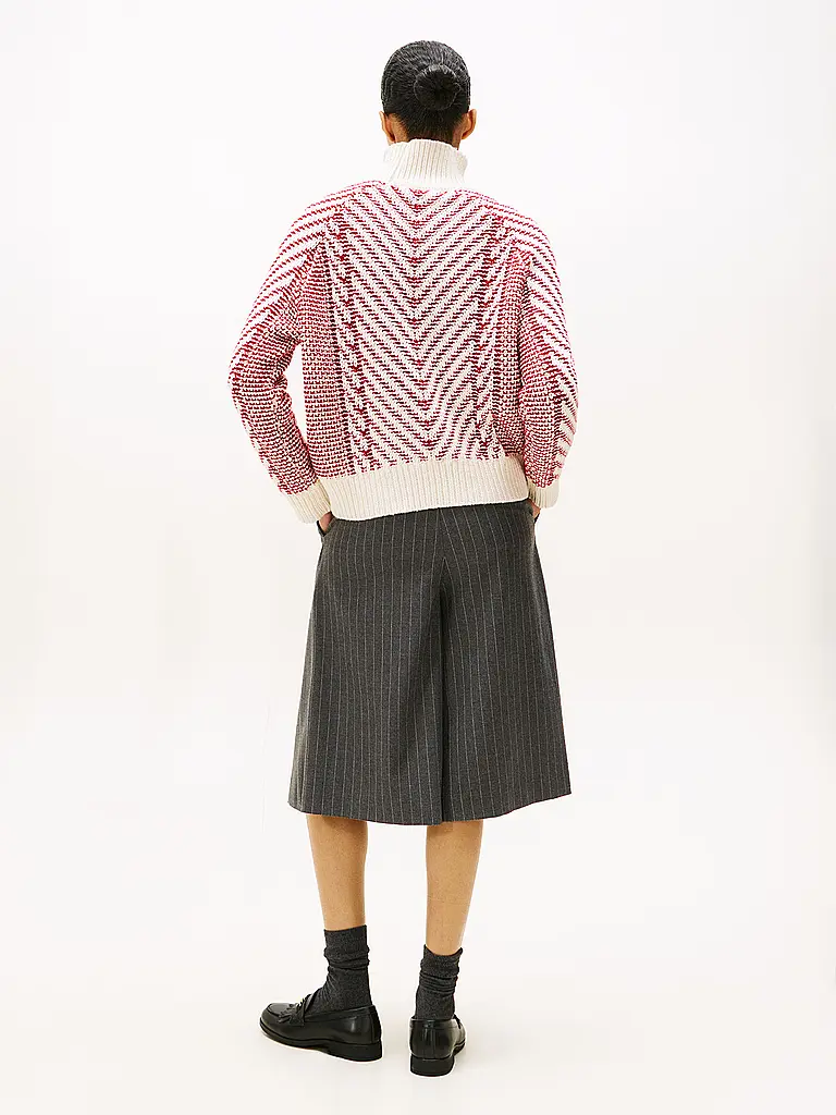 TOMMY HILFIGER | Rollkragenpullover  | rot