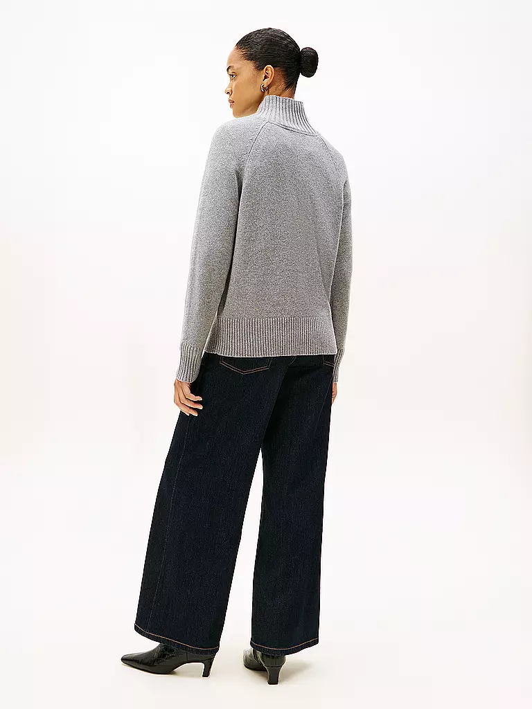 TOMMY HILFIGER | Rollkragenpullover  | Hellgrau