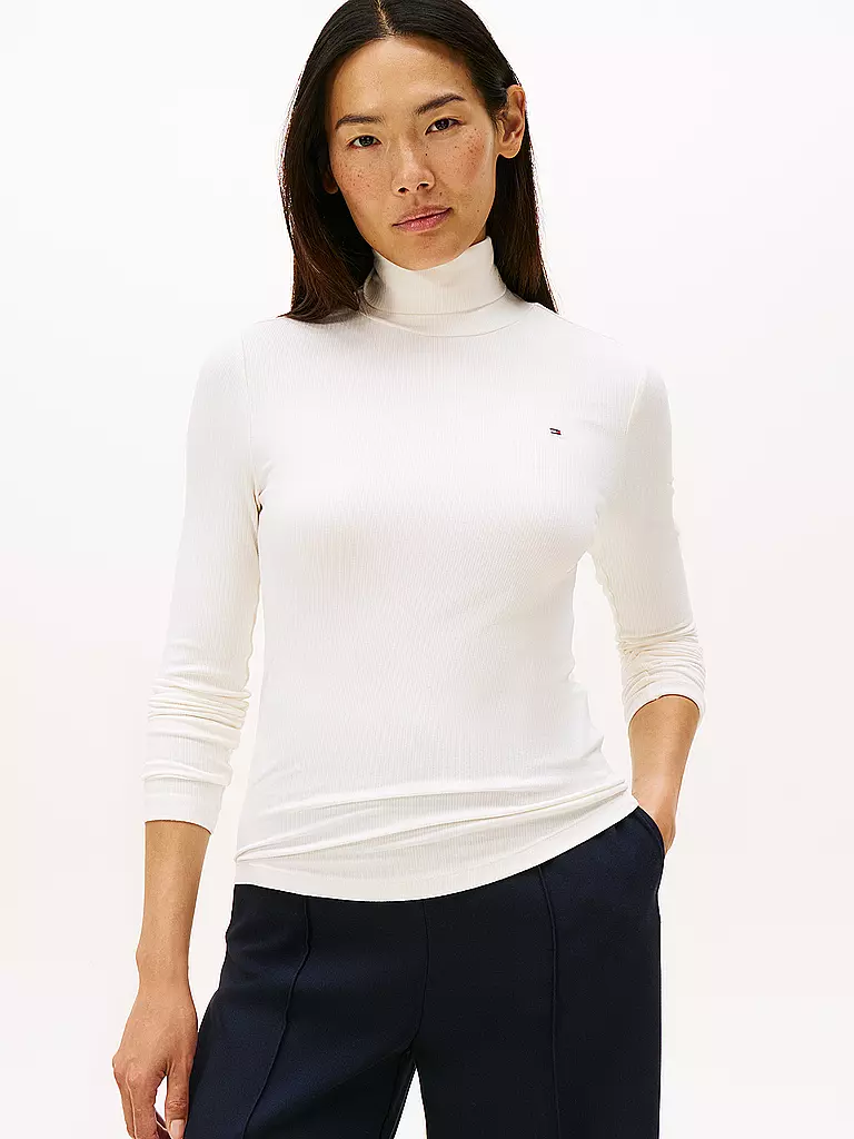 TOMMY HILFIGER | Rollkragenpullover  | weiss