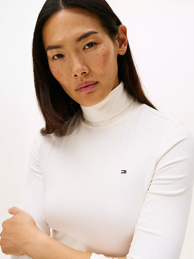 TOMMY HILFIGER | Rollkragenpullover  | weiss
