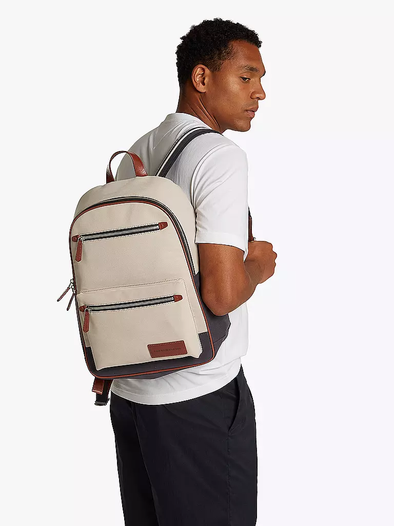 TOMMY HILFIGER | Rucksack TH CASUAL | beige