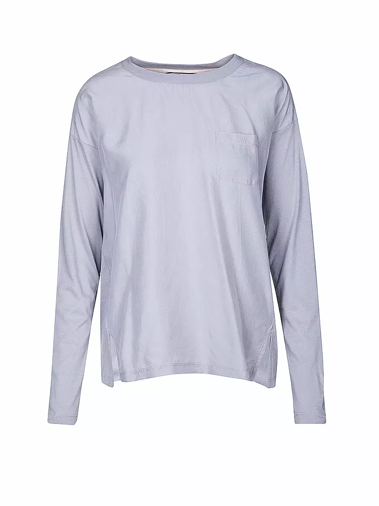 TOMMY HILFIGER | Seiden-T-Shirt "Jelda" | grau