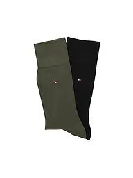 TOMMY HILFIGER | Socken 2-er Pkg. army green | Olive