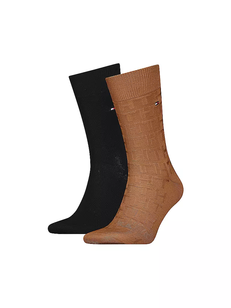 TOMMY HILFIGER | Socken 2-er Pkg. brown | camel