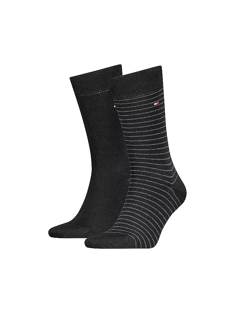 TOMMY HILFIGER | Socken 2er Pkg black/grey | schwarz