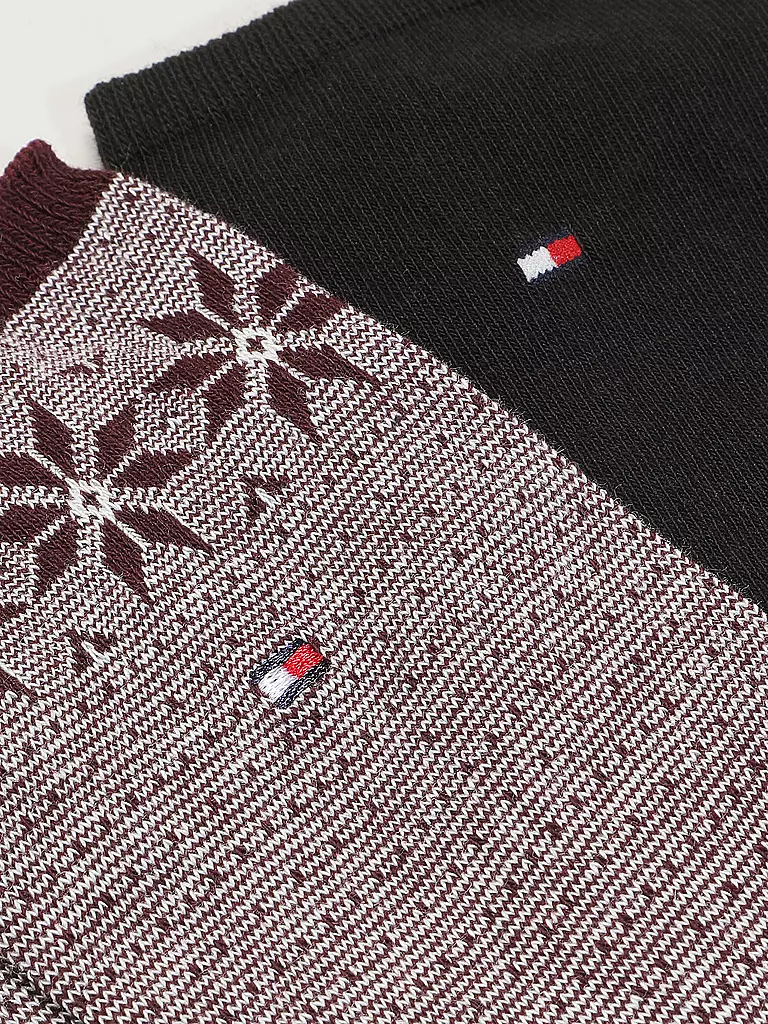TOMMY HILFIGER | Socken 2er Pkg burgundy | dunkelrot