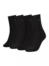 TOMMY HILFIGER | Socken 4er Pkg. Jeans/Blue  | schwarz
