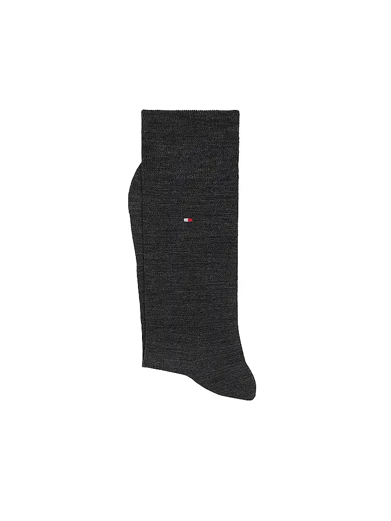 TOMMY HILFIGER | Socken dark grey melange  | grau