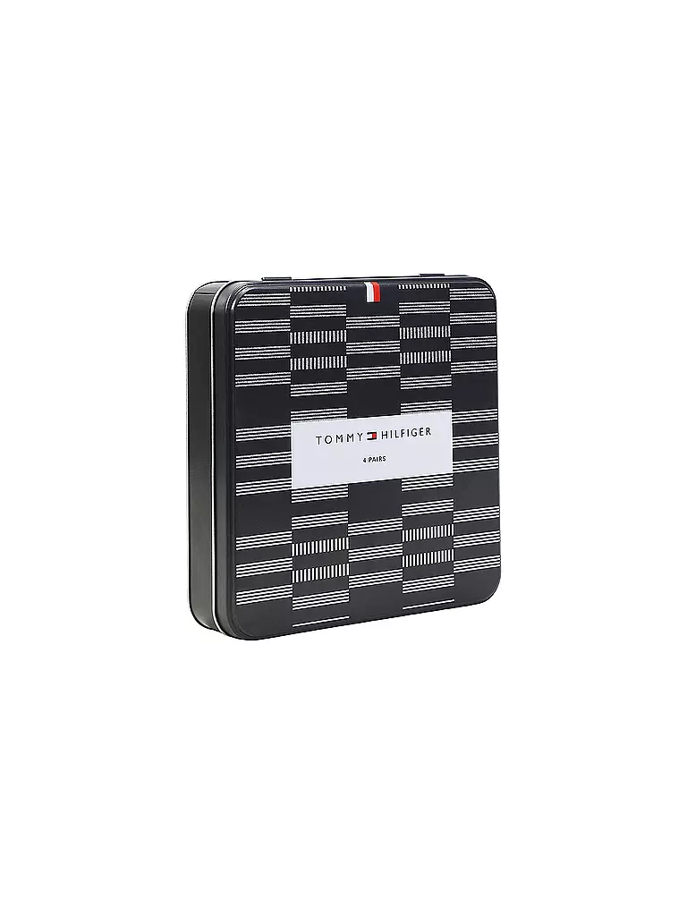 TOMMY HILFIGER | Socken Geschenkbox 4er Pkg. black | schwarz