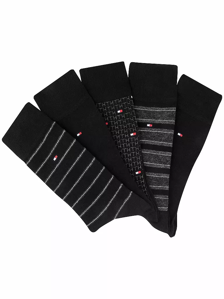 TOMMY HILFIGER | Socken Geschenkbox 5er Pkg black | schwarz