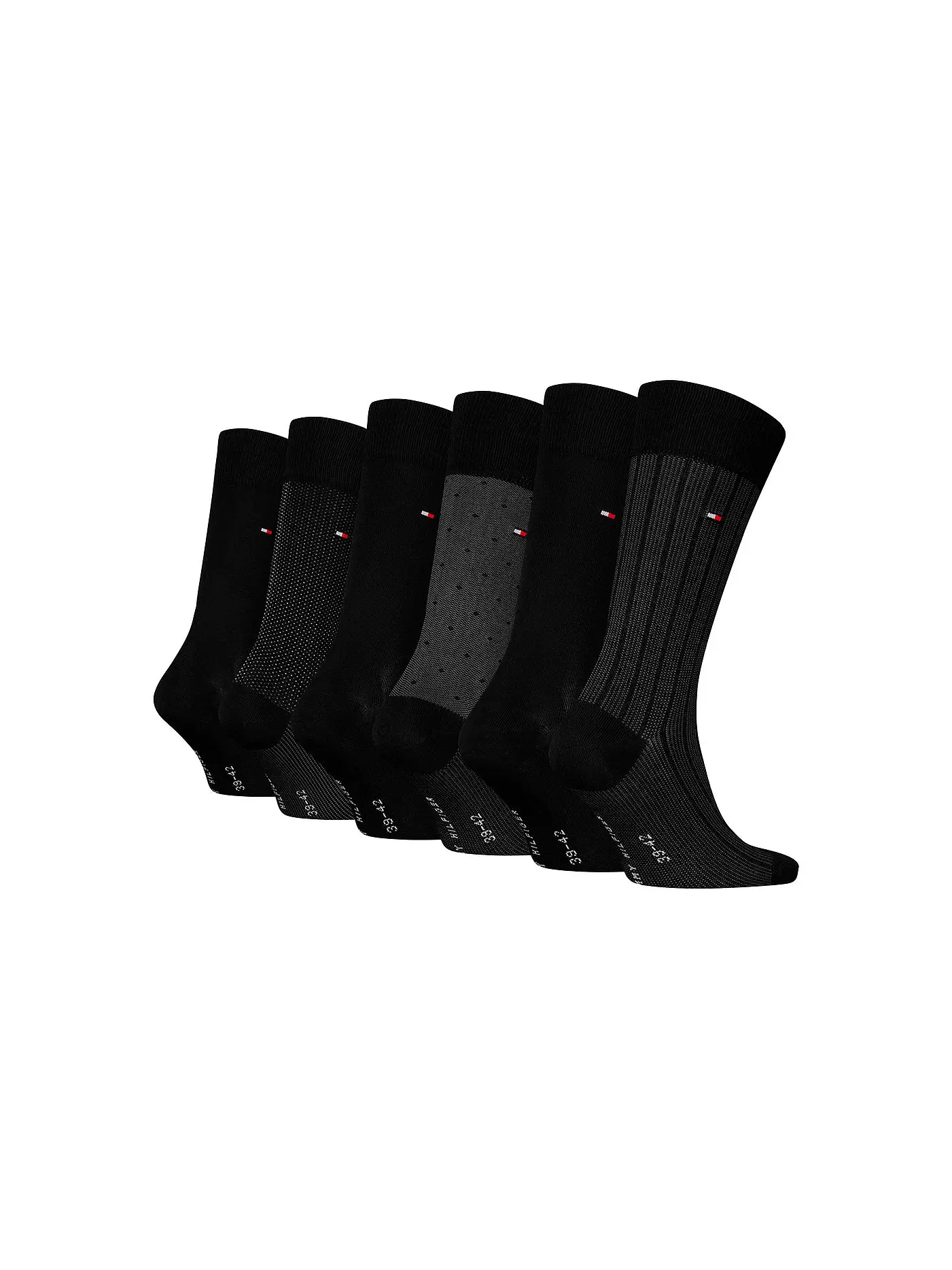 TOMMY HILFIGER | Socken Geschenkbox 6er Pkg. black | schwarz