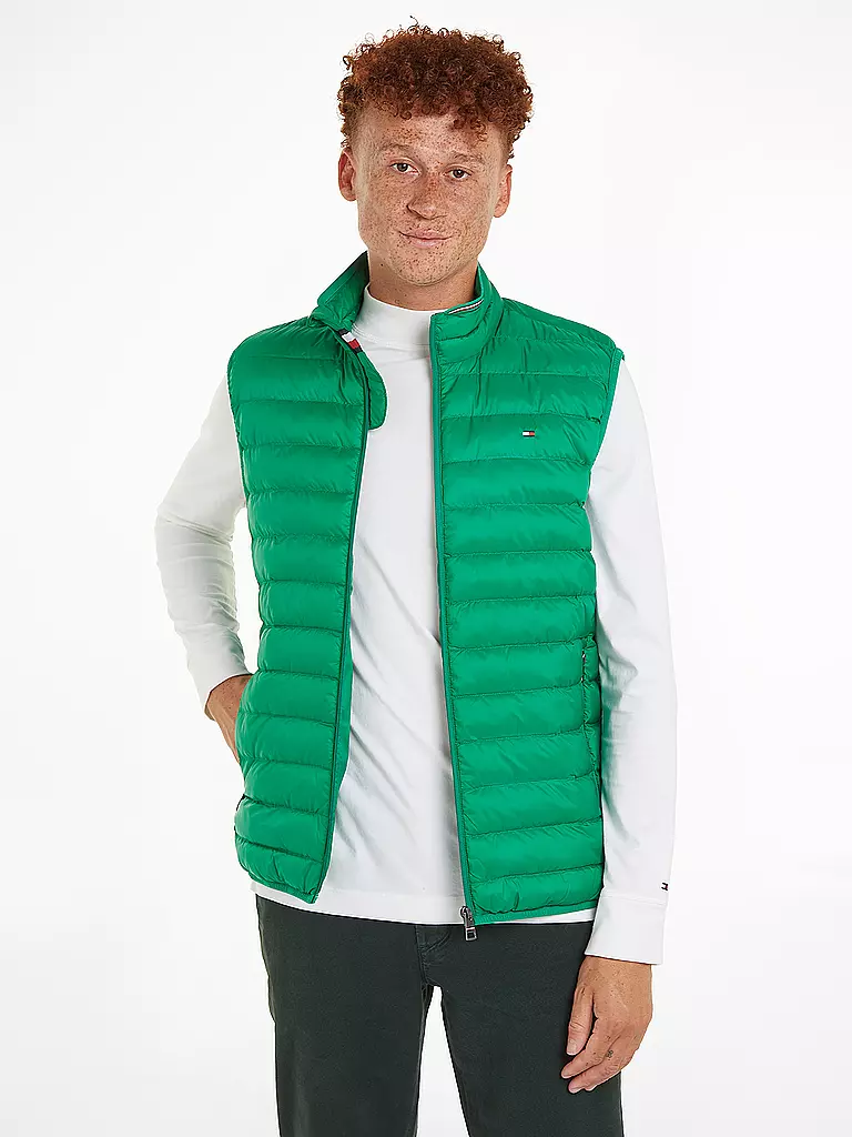 TOMMY HILFIGER | Steppgilet  | grün