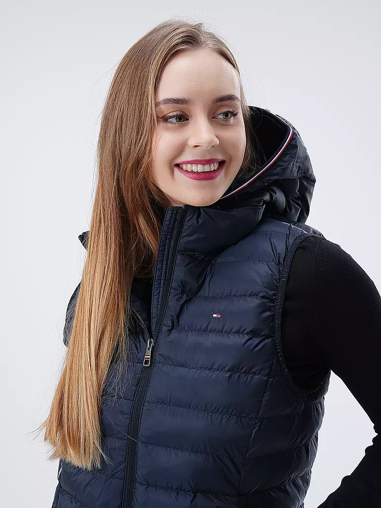 TOMMY HILFIGER | Steppgilet | schwarz
