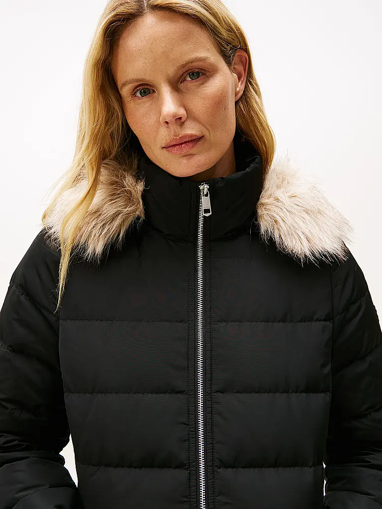 TOMMY HILFIGER | Steppmantel | schwarz