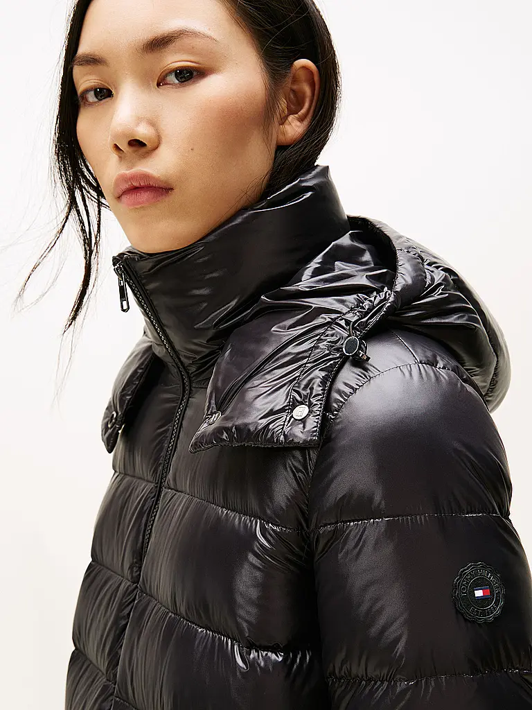 TOMMY HILFIGER | Steppmantel | schwarz