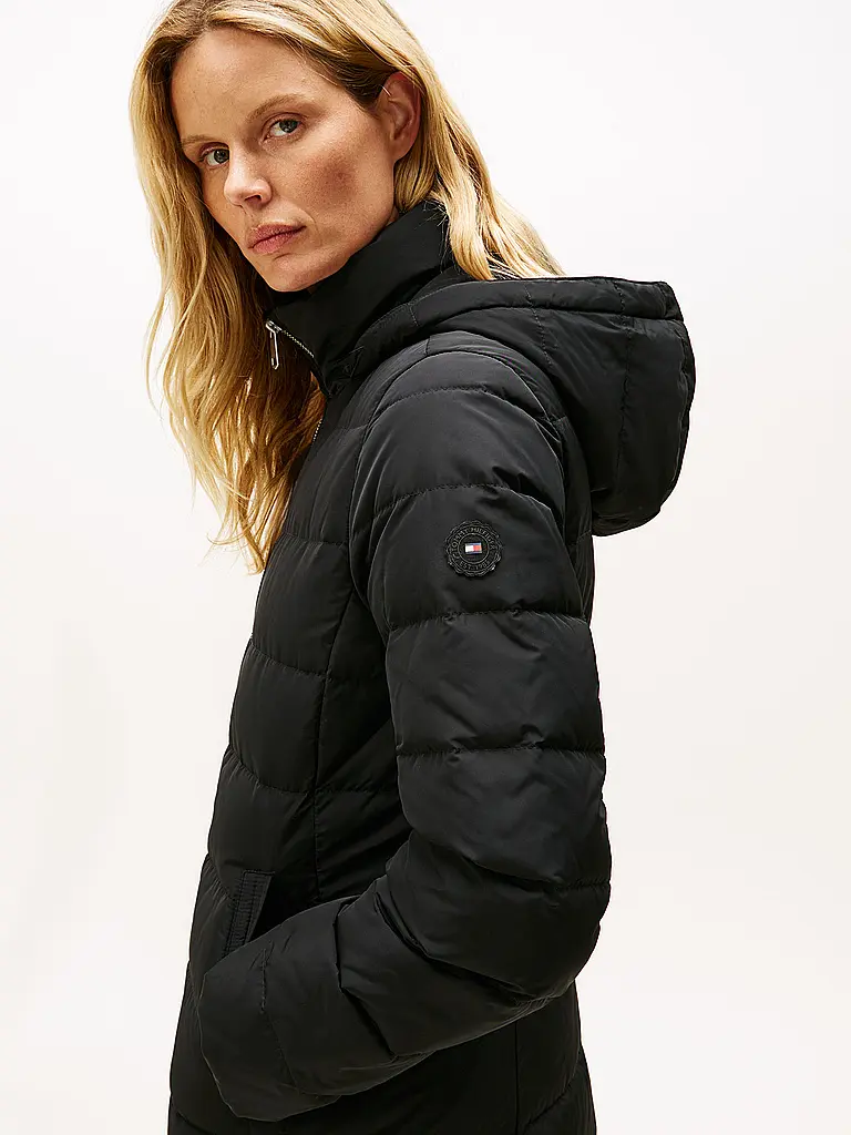 TOMMY HILFIGER | Steppmantel | schwarz