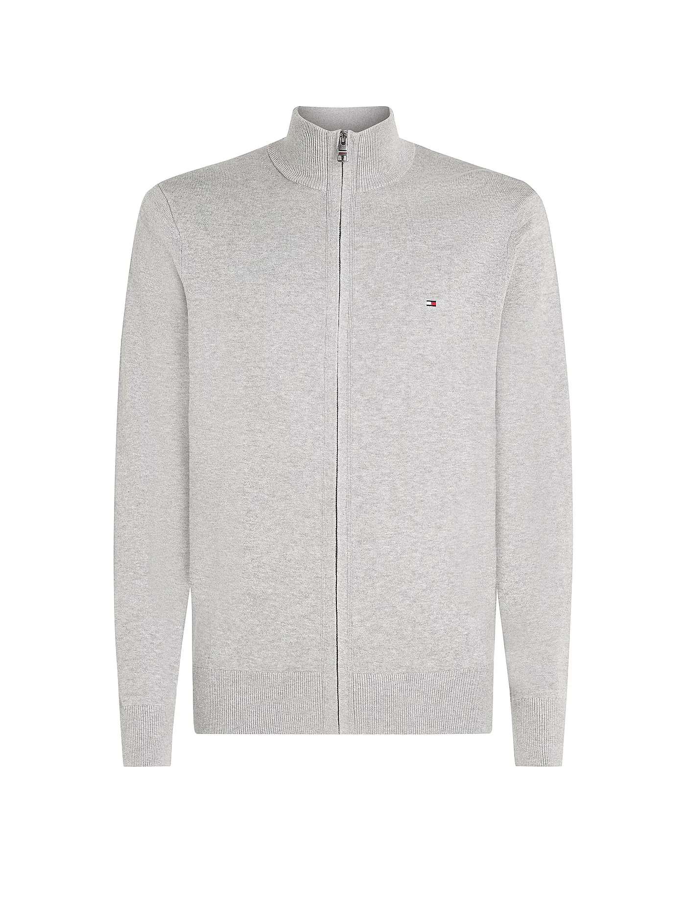 TOMMY HILFIGER | Strickjacke  | hellgrau