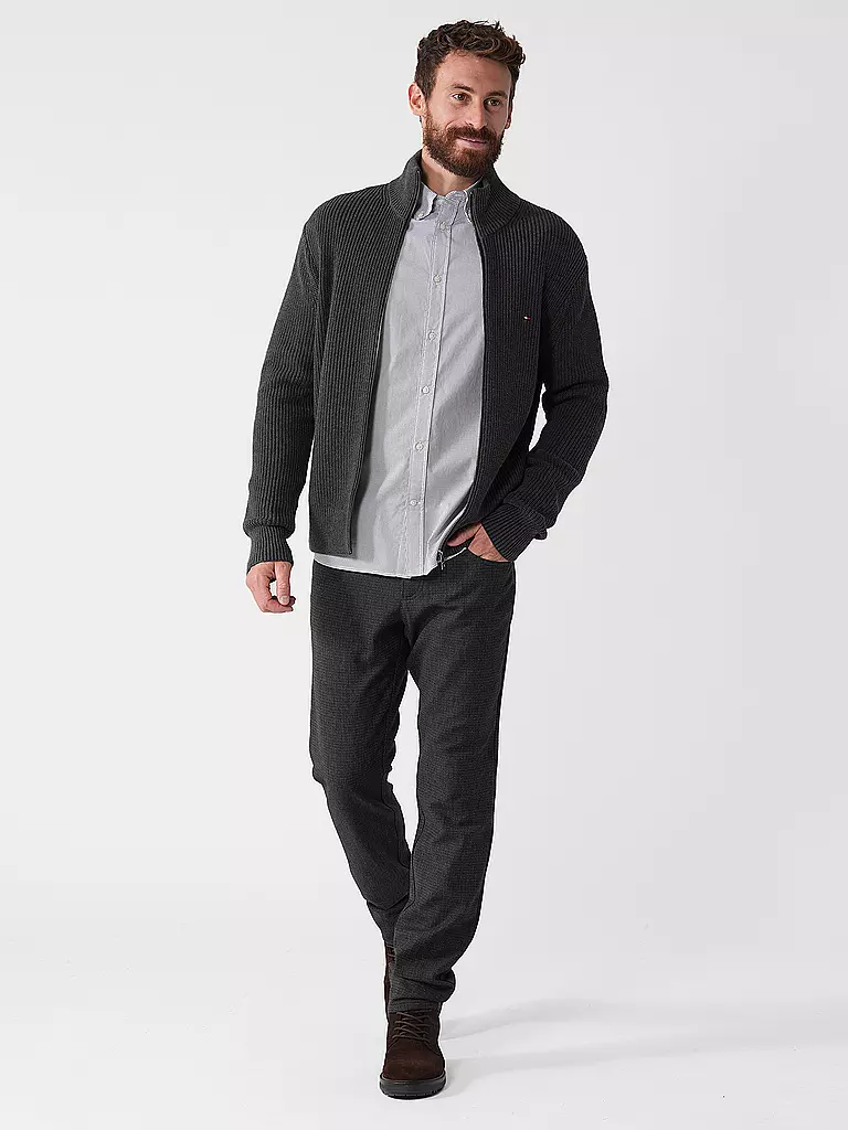 TOMMY HILFIGER | Strickjacke | grau