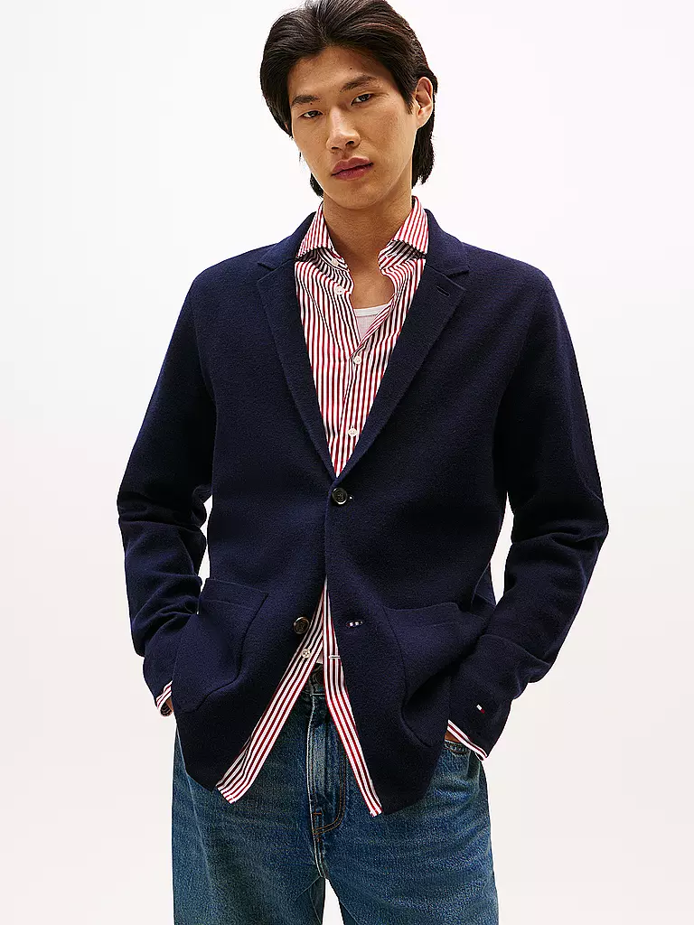 TOMMY HILFIGER | Strickjacke | blau