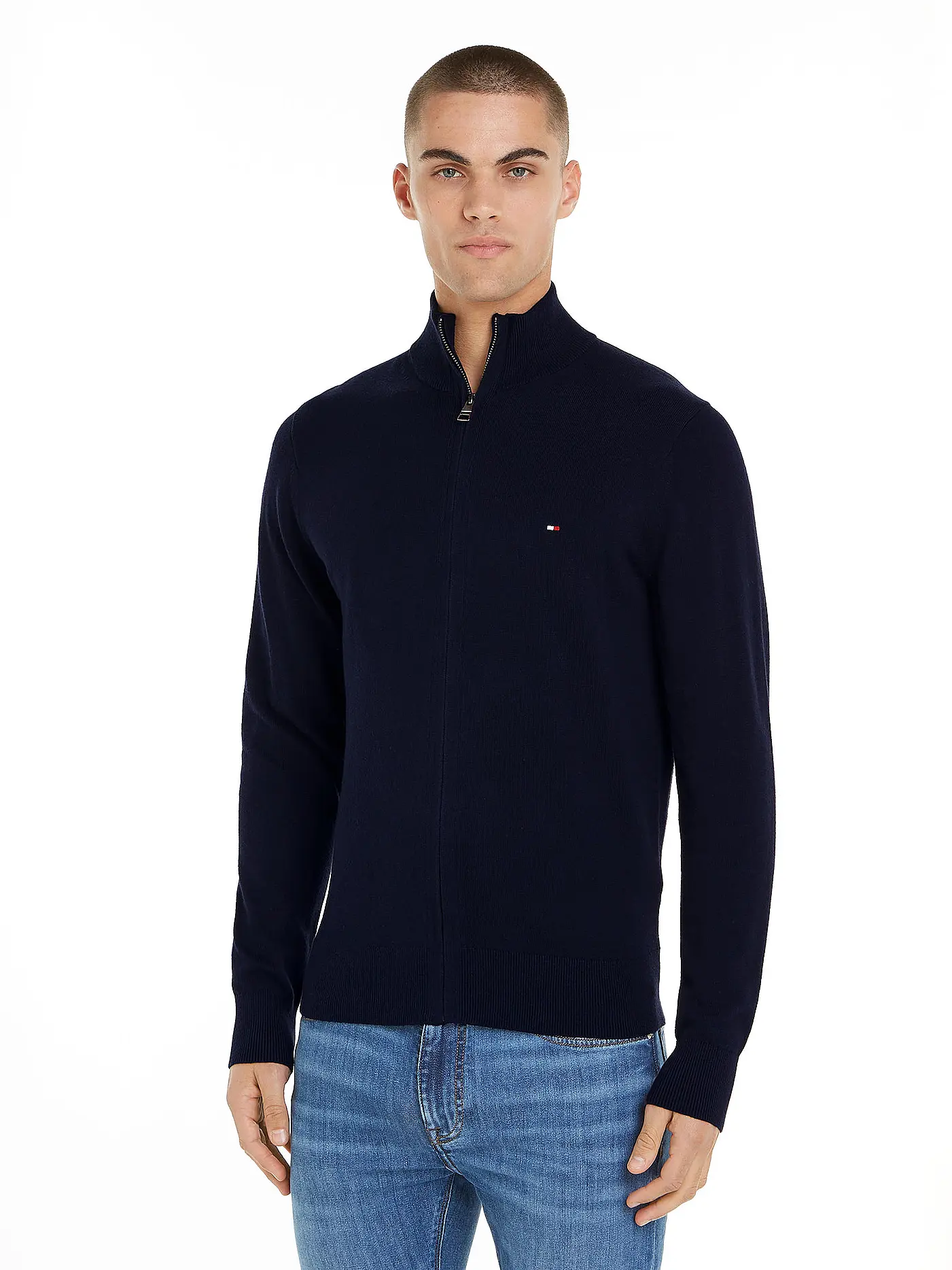 TOMMY HILFIGER | Strickjacke | blau