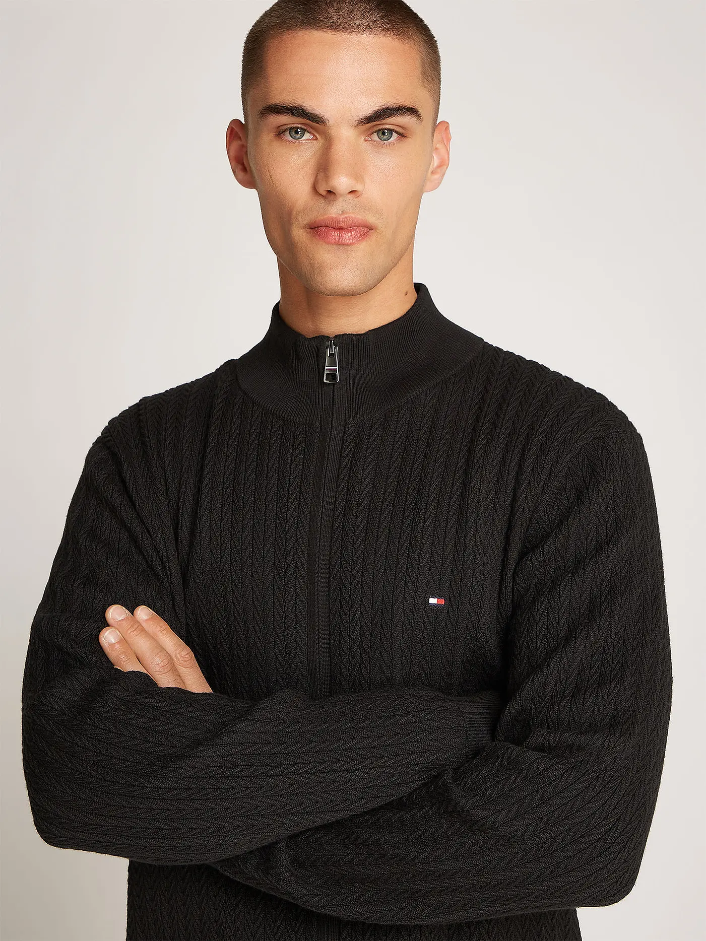 TOMMY HILFIGER | Strickjacke | schwarz