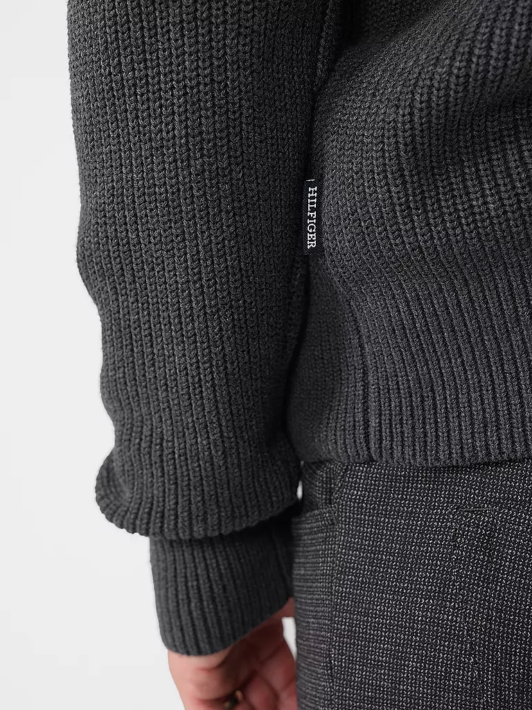 TOMMY HILFIGER | Strickjacke | grau