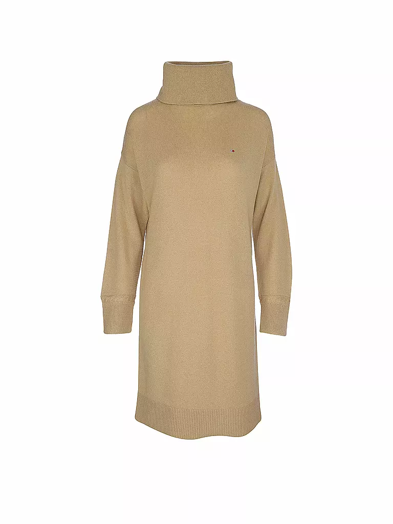 TOMMY HILFIGER | Strickkleid | Camel