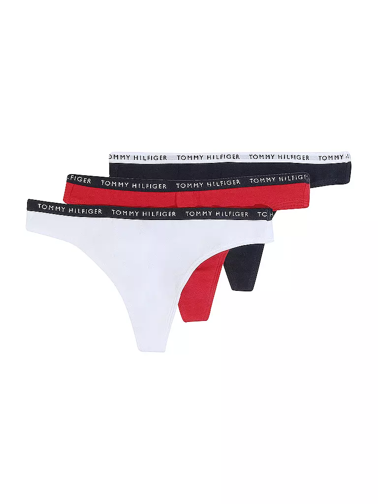 TOMMY HILFIGER | String 3-er Pkg. | weiss