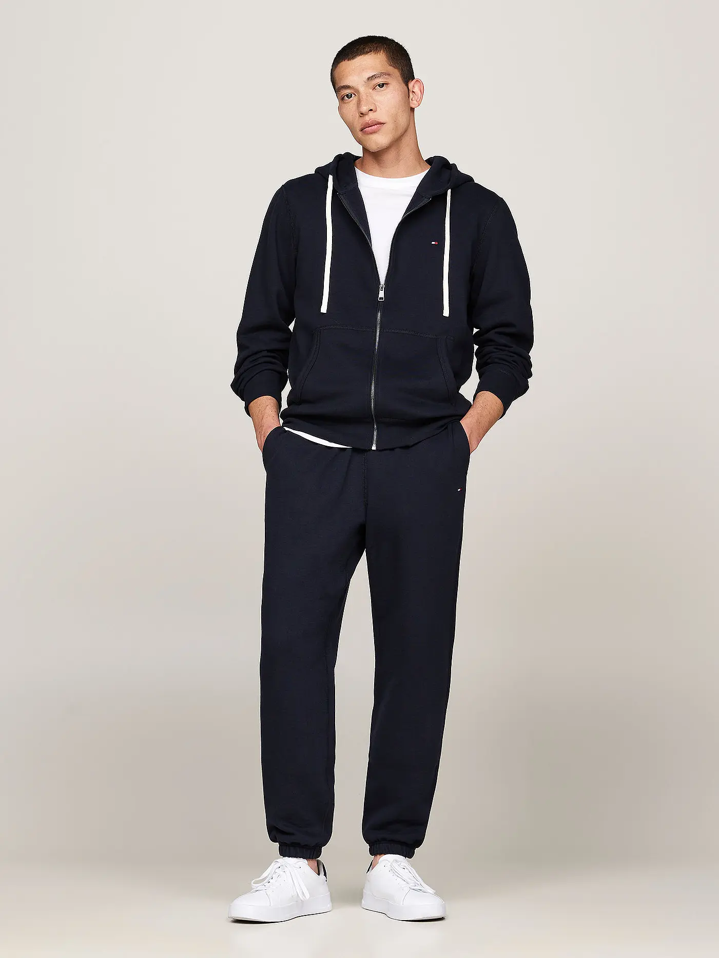 TOMMY HILFIGER | Sweatjacke  | blau