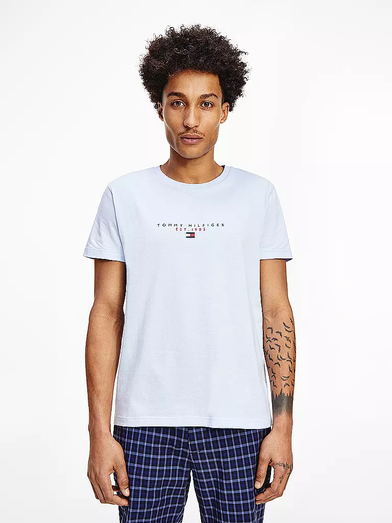 TOMMY HILFIGER | T Shirt Essential Center | blau