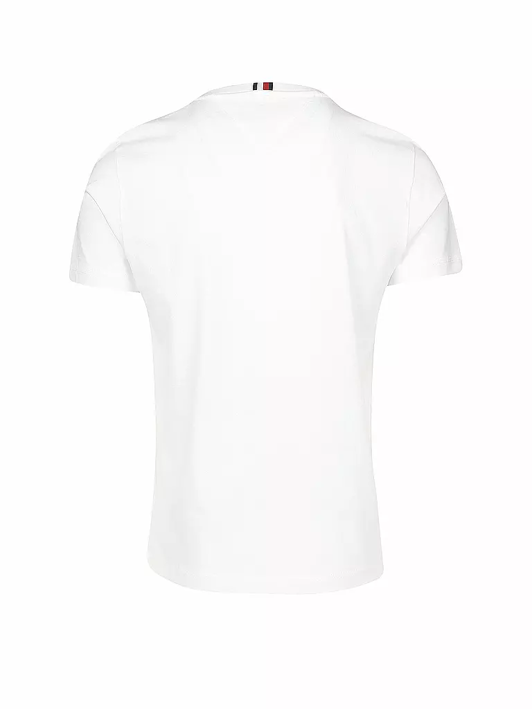 TOMMY HILFIGER | T Shirt Essential Center | weiß