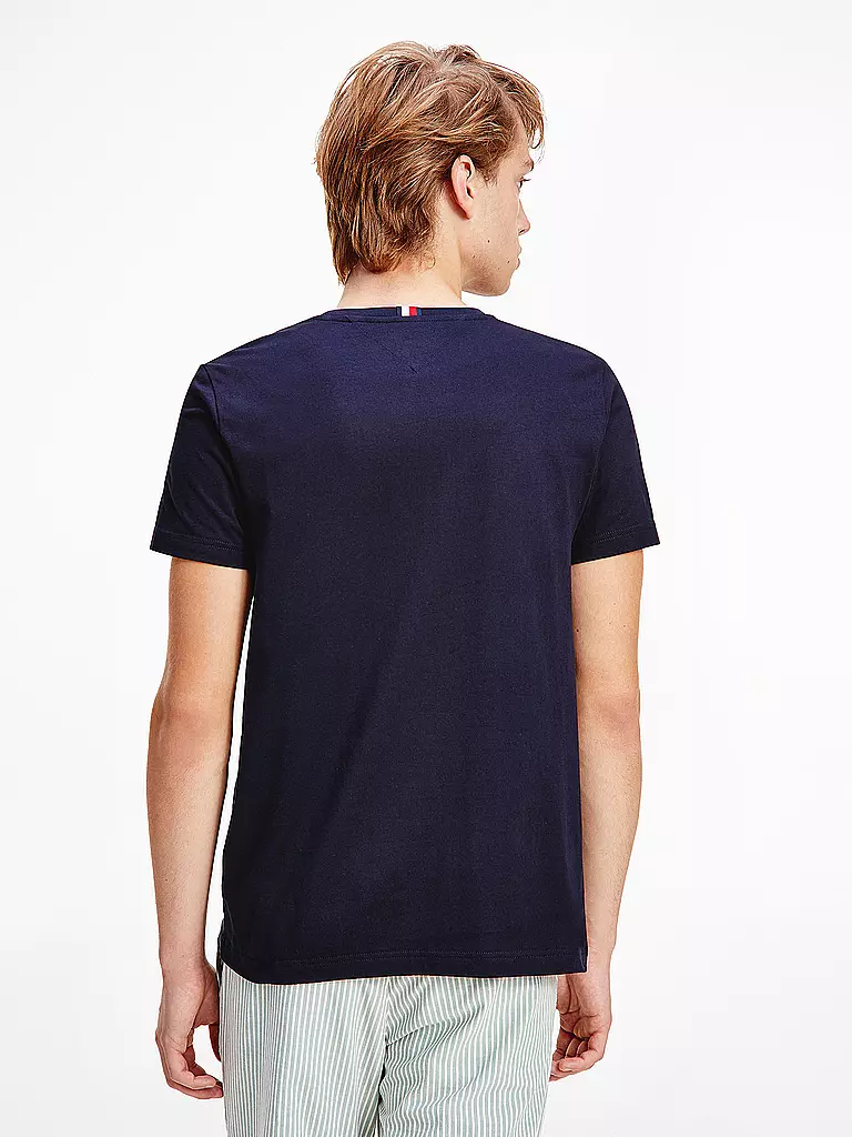 TOMMY HILFIGER | T Shirt Essential Center | blau