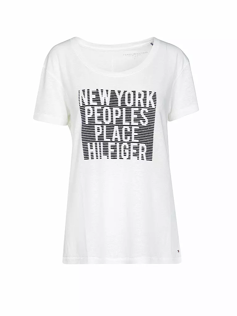 TOMMY HILFIGER | T-Shirt "Peoples Place" | weiß