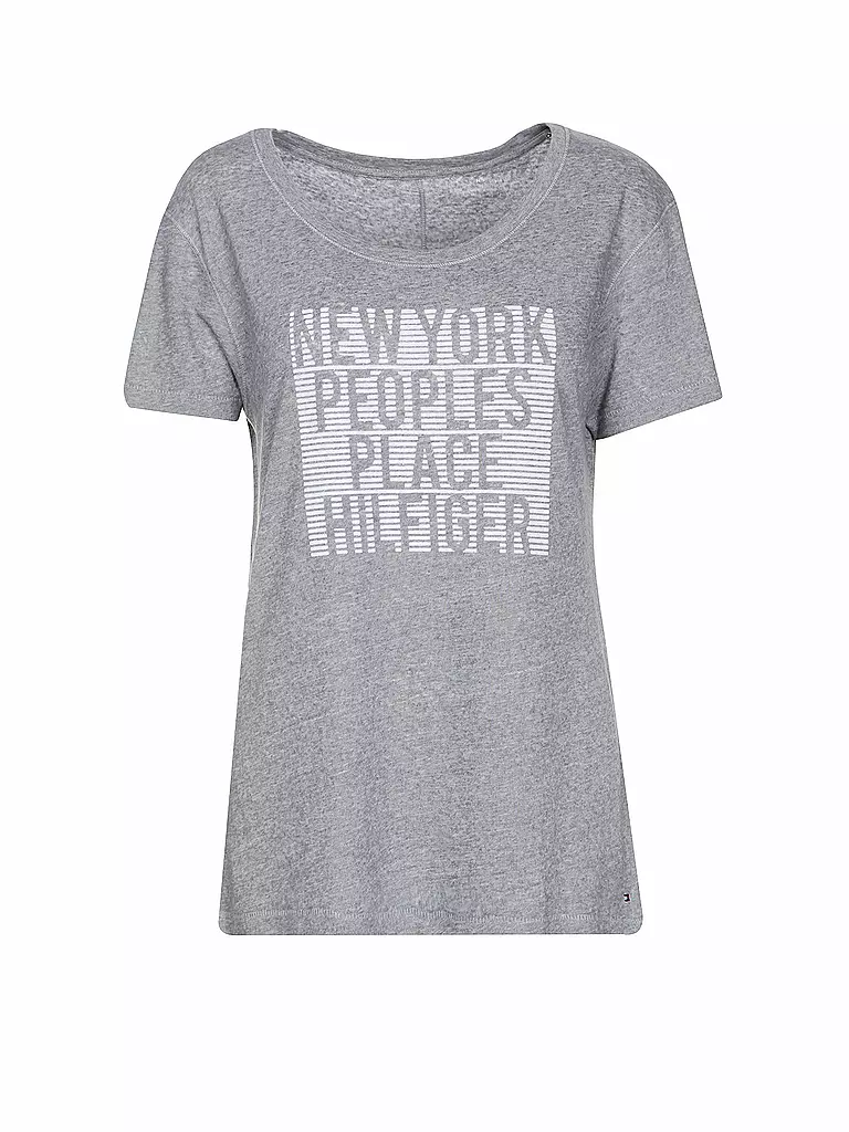 TOMMY HILFIGER | T-Shirt "Peoples Place" | grau