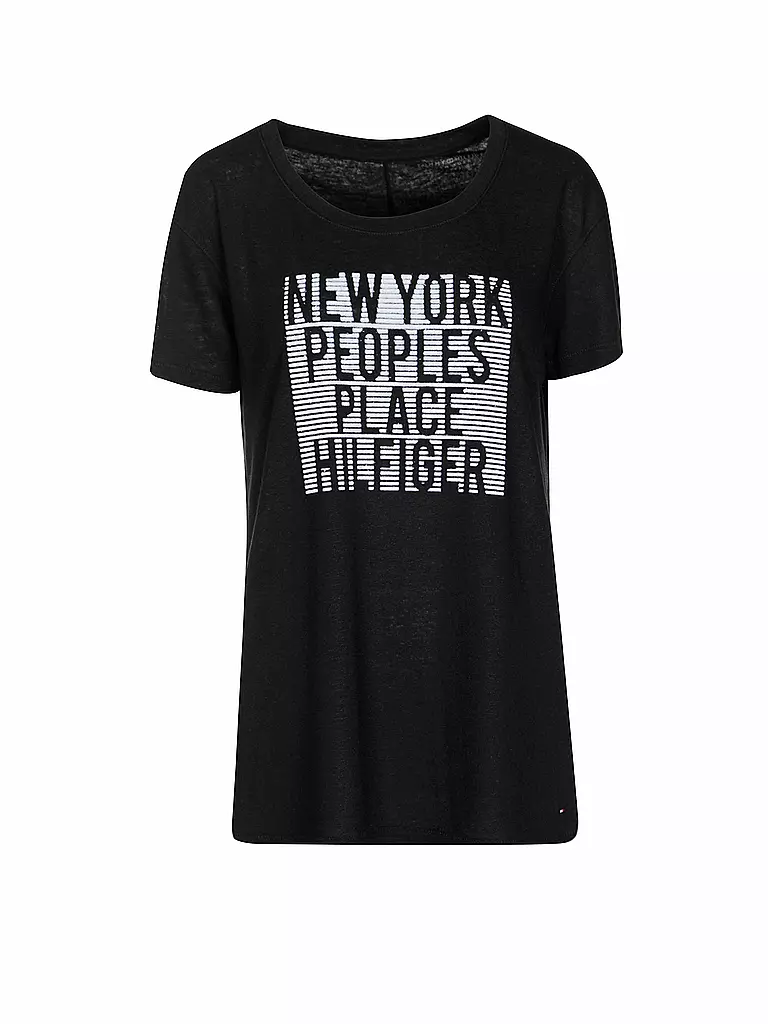 TOMMY HILFIGER | T-Shirt "Peoples Place" | schwarz