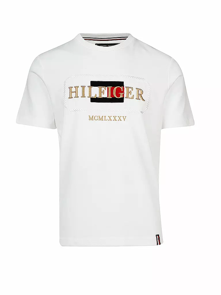 TOMMY HILFIGER | T-Shirt "Rope Frame" | weiß