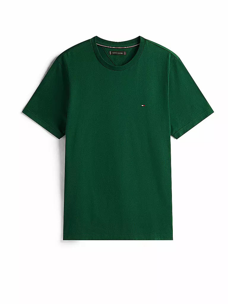 TOMMY HILFIGER | T-Shirt  | dunkelgrün