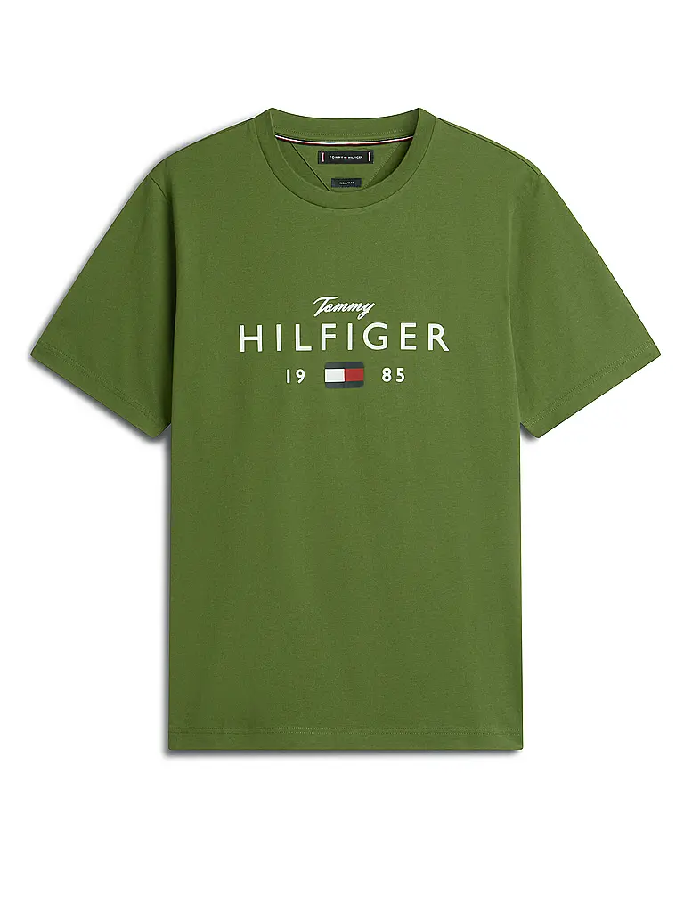 TOMMY HILFIGER | T-Shirt  | Dunkelgrün