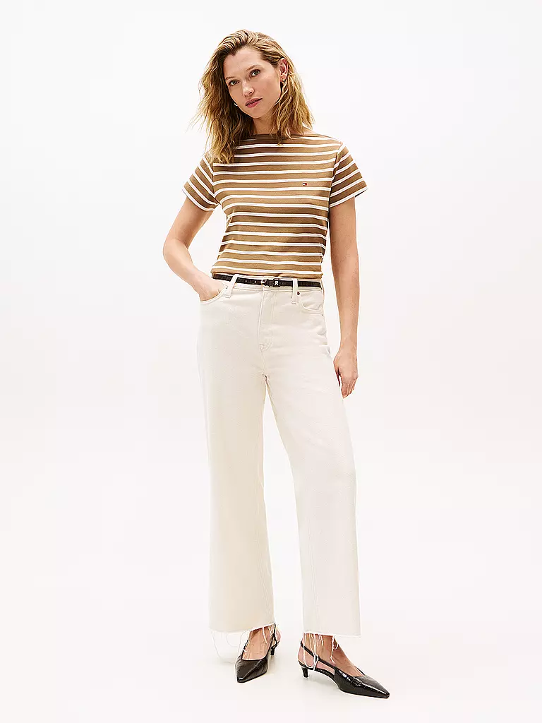 TOMMY HILFIGER | T-Shirt  | hellbraun