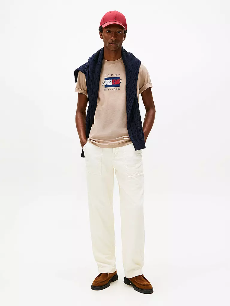 TOMMY HILFIGER | T-Shirt  | beige