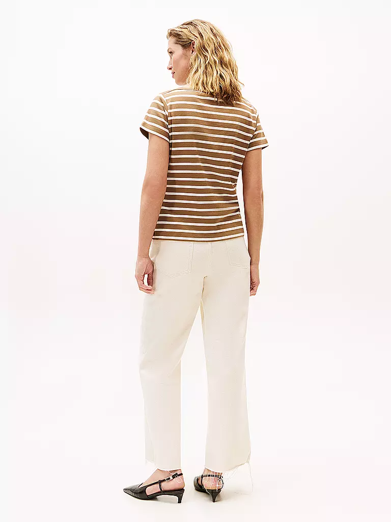 TOMMY HILFIGER | T-Shirt  | hellbraun