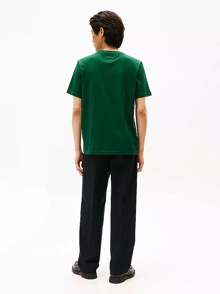 TOMMY HILFIGER | T-Shirt  | dunkelgrün